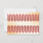 サンプルミニマリストオータムクリーム結婚タイポグラフィ 出欠カード (裏面)