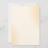 サンプルミニマリストクリーム結婚タイポグラフィ 招待状 (裏面)