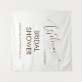 サンプルミニマル金ゴールドダストブライダルシャワーへようこそ タペストリー (正面(横))