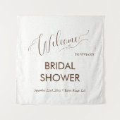 サンプルミニマル金ゴールドダストブライダルシャワーへようこそ タペストリー (正面)