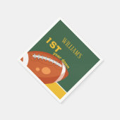 サンプルレトロサッカー初年ダウン1歳の誕生日 スタンダードカクテルナプキン (角)