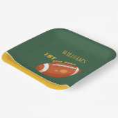 サンプルレトロサッカー初年ダウン1歳の誕生日 ペーパープレート (傾斜あり)