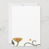 サンプルヴィンテージフォーコアビッグフローラブライダルシャワー 招待状 (裏面)