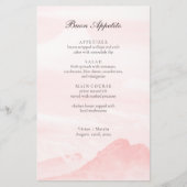 サンプル山の国の側の水色のメニューカード (正面)