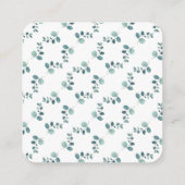 サンプル書道の森の雰囲気QRコードRSVP エンクロージャーカード (裏面)