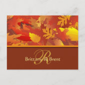 サンプル結婚式招待状-紅葉縁ど インビテーションポストカード (裏面)