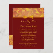 サンプル結婚式招待状-紅葉 インビテーションポストカード (正面/裏面)