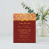 サンプル結婚式招待状-紅葉 インビテーションポストカード (スタンド正面)