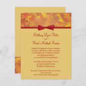 サンプル結婚式招待状-紅葉 – 光源 インビテーションポストカード (正面/裏面)