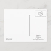 サンプル誕生日招待状ポストカード インビテーションポストカード (裏面)