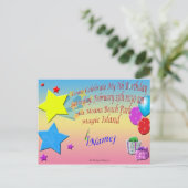 サンプル誕生日招待状ポストカード インビテーションポストカード (スタンド正面)