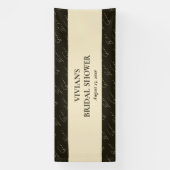 サンプル　カリグラフィー　テキスト　パターン　ブライダル　シャワー 横断幕 (縦)