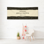 サンプル　カリグラフィー　テキスト　パターン　ブライダル　シャワー 横断幕 (インサイチュ)