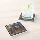 サンプル ガラスコースター (アングル)