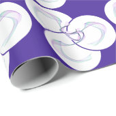 サンプル パープル ウェーブ ラッピングペーパー (ロールコーナー)