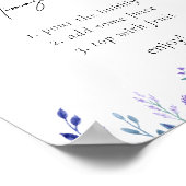 サンプル パープル フラワーズ ガーデン ミモザ バー サイン (角)