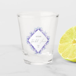 サンプル パープル フローラル ガーデン ブライダル シャワー ショットグラス