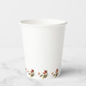 サンプル フローラル ローズ＆ランタン ブライダルシャワー 紙コップ (裏面)