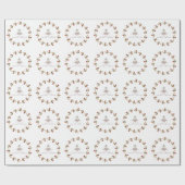 サンプル ラスティック フローラル ローズ & ランタン ブライダル シャワー ラッピングペーパー (フラット)