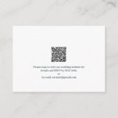 サンプル 紫のQRコード 返信 エンクロージャーカード (裏面)