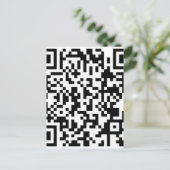 サンプルBitcoin QRコード ポストカード (スタンド正面)