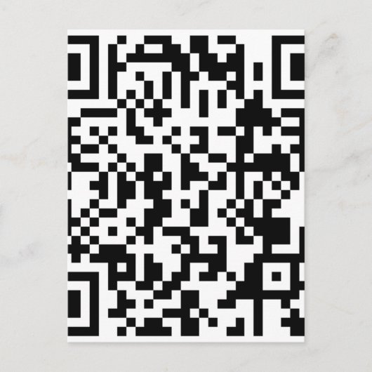 サンプルBitcoin QRコード ポストカード (正面)