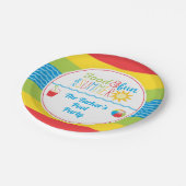 サンプールおもしろいパーティーかわいいカラフルと ペーパープレート (アングル)