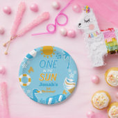 サンプールの1つのパーティー誕生日ボーイサマー ペーパープレート (パーティー)