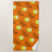 サンヘルス – 接線なし革命 ビーチタオル (正面)