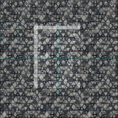 サンベアgeo blue ファブリック (タイル)