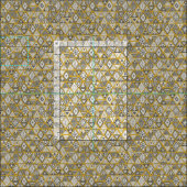 サンベアgeo yellow silver ファブリック (タイル)