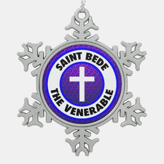サンベドザベナブル スノーフレークピューターオーナメント (正面)