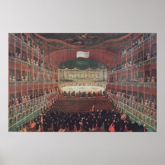 サンベネデット劇場で食事 ポスター (正面)