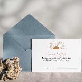 サンベビシャワーオムツ素朴ラッフル 招待状