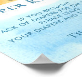 サンベビーシャワーおむつラッフルサイン ポスター (角)