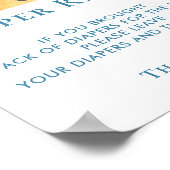 サンベビーシャワーおむつラッフルサイン ポスター (角)