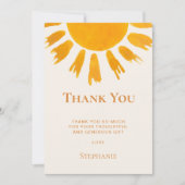 サンベビーシャワーサンキューカード 案内状 (正面)