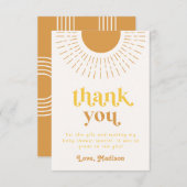 サンベビーシャワーサンキューカード | Sun Thank You サンキューカード (正面/裏面)