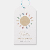 サンベビーシャワーメッセージカード ギフトタグ (正面)