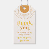 サンベビーシャワーメッセージカード | Sun Shower ギフトタグ (正面)