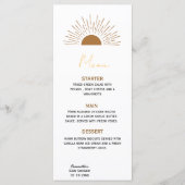 サンベビーシャワーメニ素朴ュー メニュー (正面)