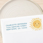 サンベビーシャワー差出人住所 ラベル