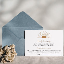 サンベビーシャワー素朴ベビー本 招待状