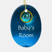 サンベリーナブルーサファイアモノグラムドアハンガー セラミックオーナメント (裏面)