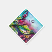 サンベリーナ赤ちゃんシャワーモノグラム スタンダードカクテルナプキン (角)