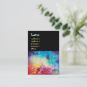 サンベリーナ、花籠および蝶 名刺 (スタンド正面)