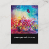 サンベリーナ、花籠および蝶 名刺 (裏面)