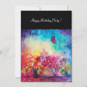 サンベリーナ、花籠および蝶 招待状 (裏面)