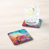 サンベリーナ、花籠と蝶 コースター (右側)