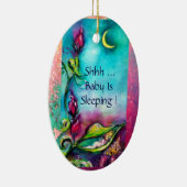 サンベリーナ、花籠と蝶 セラミックオーナメント (右)